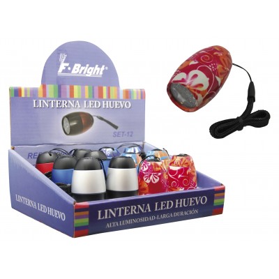 Expositor 12 linternas 6 Leds 6 colores